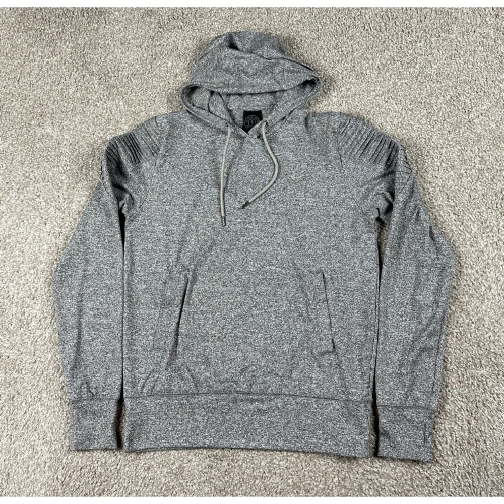 Golds Gym Hoodie Womens Small Gray Pullover Sweatshirt Pump Cover Stretch Active
